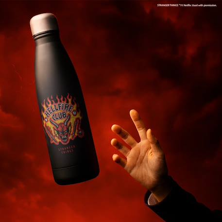 Gourde isotherme hellfire lives - stranger things Noir 2 - vertbaudet enfant 