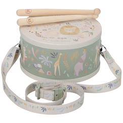 Jouet-Activités artistiques et musicales-Instruments de musique-Tambour en bois safari friends