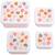 Lot de 4 boîtes à goûter cœurs Rose, orange, violet 2 - vertbaudet enfant 