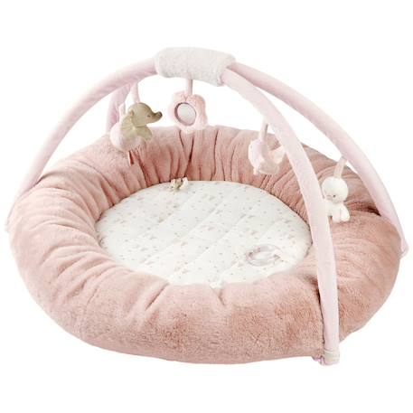 Tapis d'éveil avec arches fanfan (90 cm) Blanc, rose 1 - vertbaudet enfant 