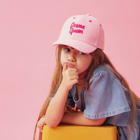 Casquette enfant drama queen denim (7-12 ans) Rose 4 - vertbaudet enfant 