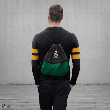 Sac à dos à cordon serpentard - harry potter Vert|noir 2 - vertbaudet enfant 