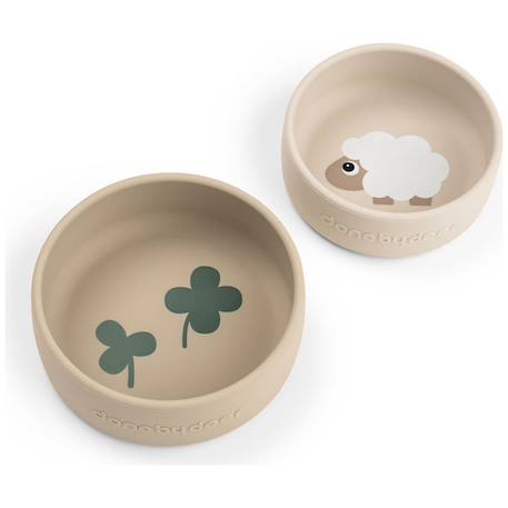 Lot de 2 bols pigee Rose+Sable 6 - vertbaudet enfant 