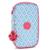 Trousse garçon kipling tissu synthétique imprimé dreamy geo Bleu / rose+Noir 1 - vertbaudet enfant 