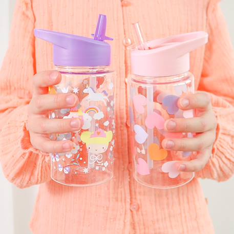 Gourde cœurs (450 ml) Rose, orange, violet 4 - vertbaudet enfant 