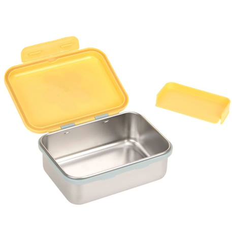 Boîte à goûter en inox happy trails flower Jaune 3 - vertbaudet enfant 
