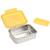 Boîte à goûter en inox happy trails flower Jaune 3 - vertbaudet enfant 