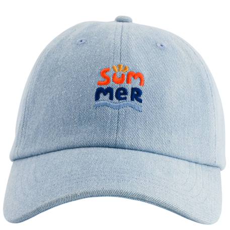 Casquette enfant summer (3-6 ans) Denim, orange 2 - vertbaudet enfant 