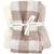 Lot de 3 langes vichy caramel (70 x 70 cm) Ecru, marron 1 - vertbaudet enfant 
