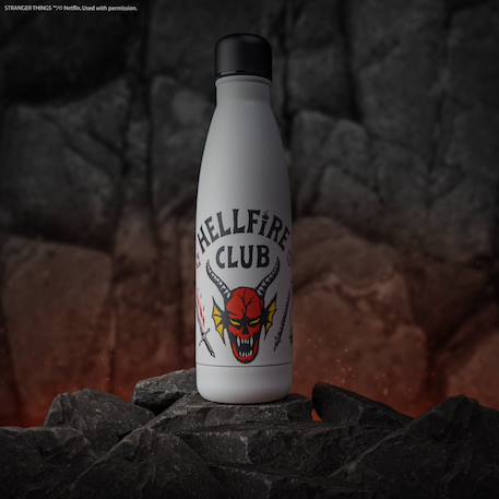 Gourde isotherme hellfire club - stranger things Blanc 2 - vertbaudet enfant 