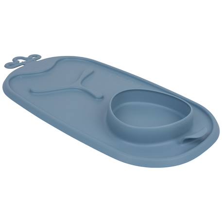 Tapis de repas roll and go Bleu+Vert d'eau 2 - vertbaudet enfant 