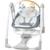 Balancelle pliable et électrique chambray Blanc, bleu 1 - vertbaudet enfant 