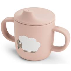 Puériculture-Tasse à bec à 2 anses en silicone tiny farm