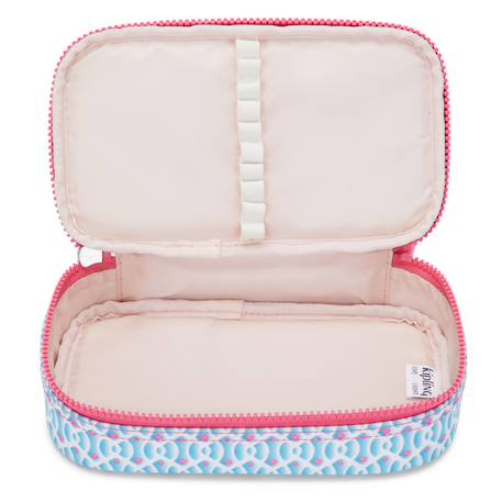 Trousse garçon kipling tissu synthétique imprimé dreamy geo Bleu / rose+Noir 3 - vertbaudet enfant 
