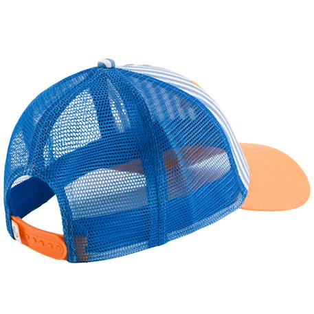 Casquette enfant trucker rayée art of siesta (3-6 ans) Bleu, orange 5 - vertbaudet enfant 