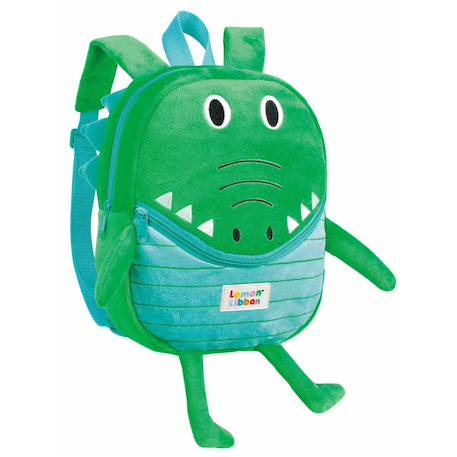 Sac à dos maternelle en peluche Bleu ciel+Jaune+Jaune lion+Multicolore 7 - vertbaudet enfant 