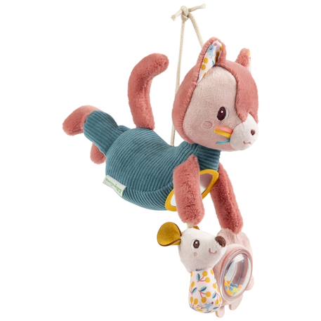 Peluche d'activités acti-nomade jeanne Rose, bleu, jaune 1 - vertbaudet enfant 