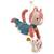 Peluche d'activités acti-nomade jeanne Rose, bleu, jaune 1 - vertbaudet enfant 