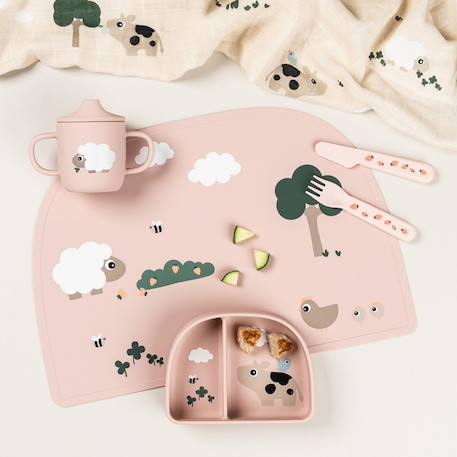 Set de table tiny farm Rose 6 - vertbaudet enfant 