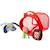 Jeu de bain filet de pêche jules et ses amis Rouge, bleu, rose 1 - vertbaudet enfant 