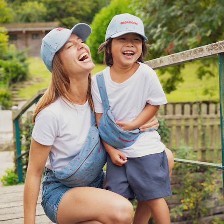 Casquette enfant badaboom denim coeurs (3-6 ans) Denim, rouge 5 - vertbaudet enfant 