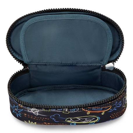 Trousse fille zippée nylon duobox kipling organisation 14 porte-stylos Bleu / rose+Gris / vert+Noir / bleu / blanc+Noir / bleu / gris 11 - vertbaudet enfant 