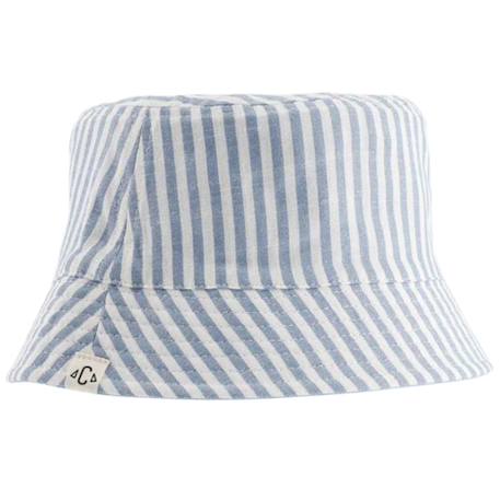 Bob enfant réversible art of siesta large rayure (3-6 ans) Bleu, crème 3 - vertbaudet enfant 