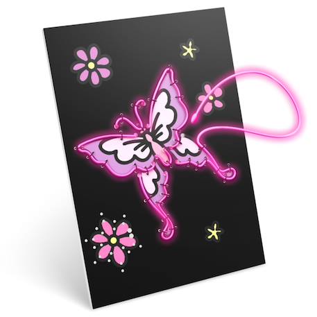 Kit création déco murale lumineuse kidyneon once upon a time Noir 1 - vertbaudet enfant 