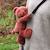 Sac bandoulière doudou ours terracotta (30 cm) Rouge 4 - vertbaudet enfant 