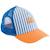 Casquette enfant trucker rayée art of siesta (3-6 ans) Bleu, orange 1 - vertbaudet enfant 