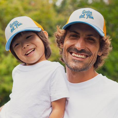 Casquette enfant trucker costa del fun (3-6 ans) Bleu, jaune 6 - vertbaudet enfant 
