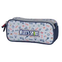 -Trousse rectangulaire 22 cm à 2 compartiments