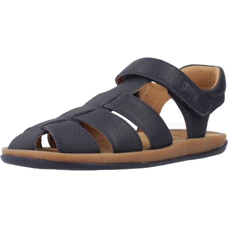 Sandales fille smooth leather bicho Bleu+Bleu marine 4 - vertbaudet enfant 