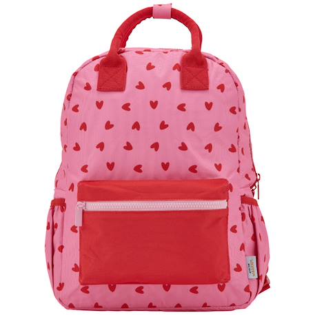 Sac à dos coeurs Rose, rouge 2 - vertbaudet enfant 