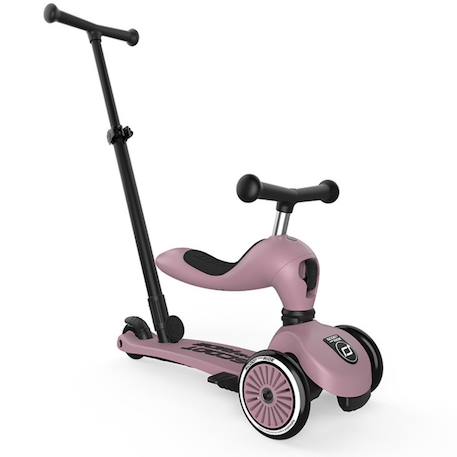 Porteur évolutif highwaykick 1 push and go mocha Rose, noir+Rouge, noir 2 - vertbaudet enfant 