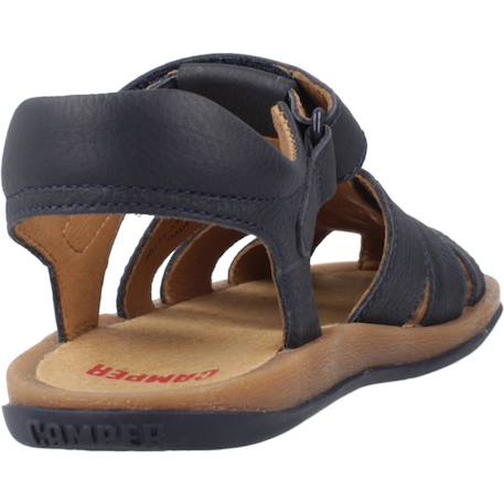 Sandales fille smooth leather bicho Bleu+Bleu marine 3 - vertbaudet enfant 