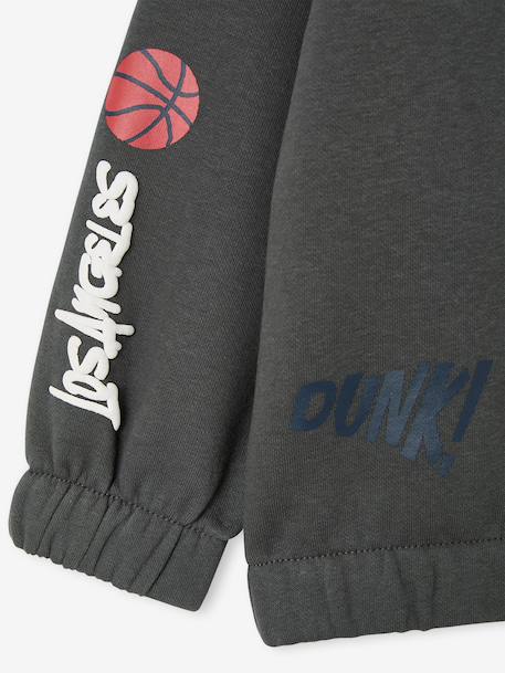 Sweat à capuche garçon manches longues lichen 4 - vertbaudet enfant 