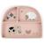 Assiette à compartiments ventouse tiny farm Bleu+Rose 5 - vertbaudet enfant 