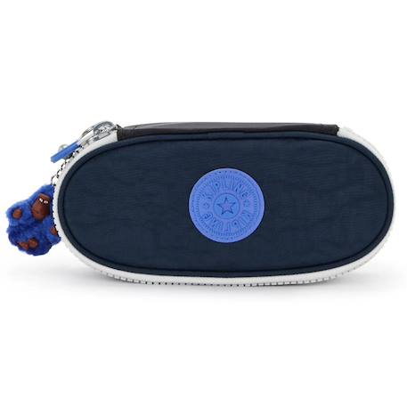 Trousse fille zippée nylon duobox kipling organisation 14 porte-stylos Bleu / rose+Gris / vert+Noir / bleu / blanc+Noir / bleu / gris 14 - vertbaudet enfant 