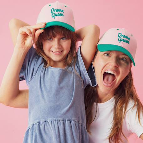 Casquette enfant trucker drama queen (3-6 ans) Rose, vert 6 - vertbaudet enfant 