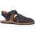 Sandales fille smooth leather bicho Bleu+Bleu marine 5 - vertbaudet enfant 