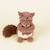 Peluche maman et bébé écureuil (15 cm) Beige, marron 6 - vertbaudet enfant 