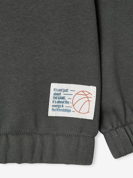 Sweat à capuche garçon manches longues lichen 3 - vertbaudet enfant 
