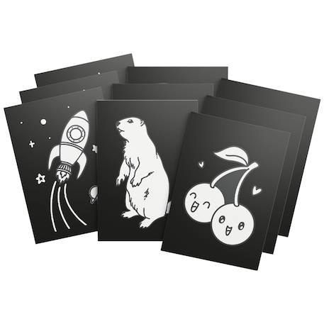 Lot de 3 kits créatifs décoration murale kidyneon Noir 3 - vertbaudet enfant 