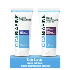 Puériculture-Duo soin corps expert – baume hydratant 200 ml & crème reconstituante apaisante 200 ml cica
