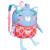 Sac à dos maternelle en peluche Bleu ciel+Jaune+Jaune lion+Multicolore 1 - vertbaudet enfant 