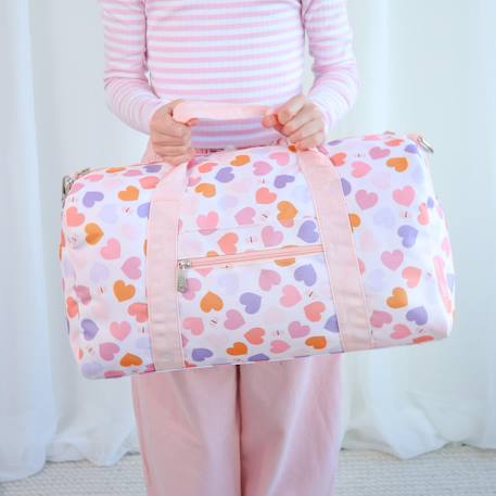 Sac de voyage cœurs Rose, orange, violet 3 - vertbaudet enfant 