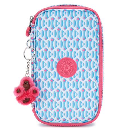 Trousse garçon kipling tissu synthétique imprimé dreamy geo Bleu / rose+Noir 2 - vertbaudet enfant 