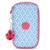 Trousse garçon kipling tissu synthétique imprimé dreamy geo Bleu / rose+Noir 2 - vertbaudet enfant 