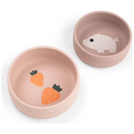 Lot de 2 bols pigee Rose+Sable 1 - vertbaudet enfant 